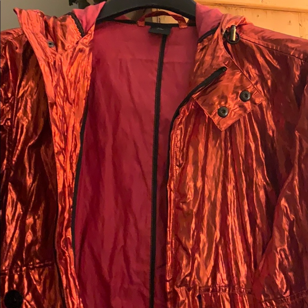 Men’s XL Designer Red Metallic Jacket